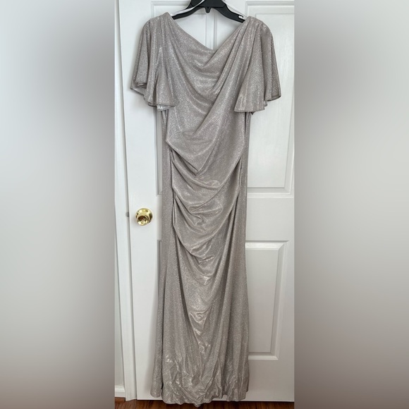 Betsy & Adam flutter sleeve Lydia dress size 12 - Picture 5 of 7